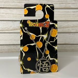 Dragon Ball Z Large Medallion Pendant Necklace Silver Tone New